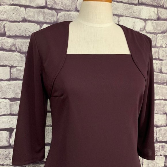 My Michelle NWT Juniors Plum Dress & Shrug Size M - Picture 2 of 11
